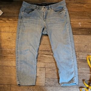 Relaxed Blue Jeans with Soft Washed Look. Size 16W